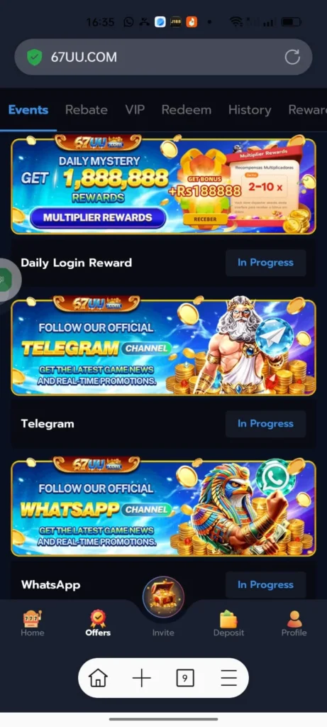 67UU Game Telegram Channel